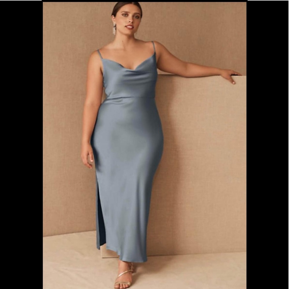 cali midi satin dress